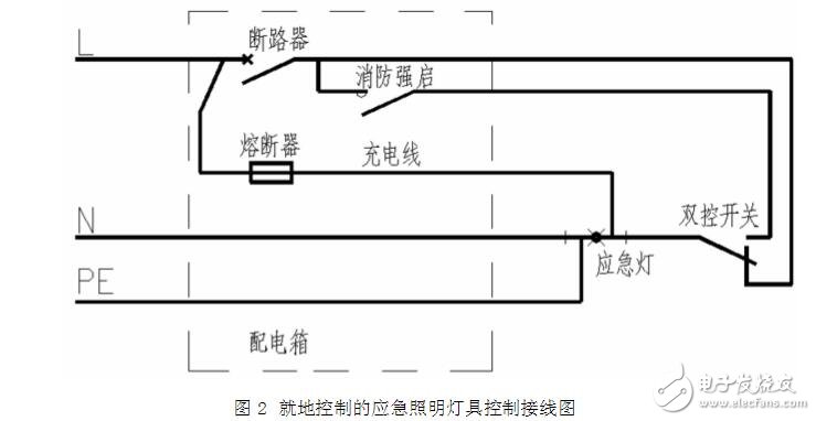 带蓄电池应急灯接线图详解-应急灯电路(图2)