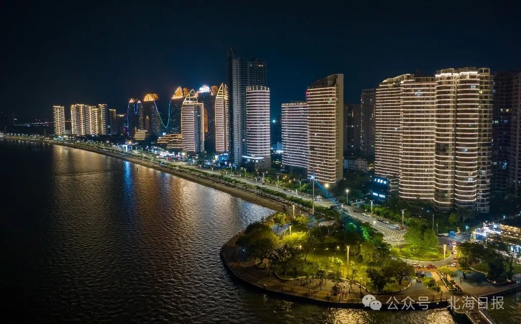 照明升级改造工程完成！北海这个海滩更亮丽了(图1)