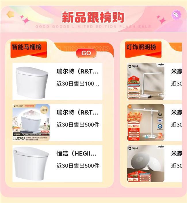 京东618智能卫浴、智能照明等品类受热捧九牧等大牌联合上新(图5)