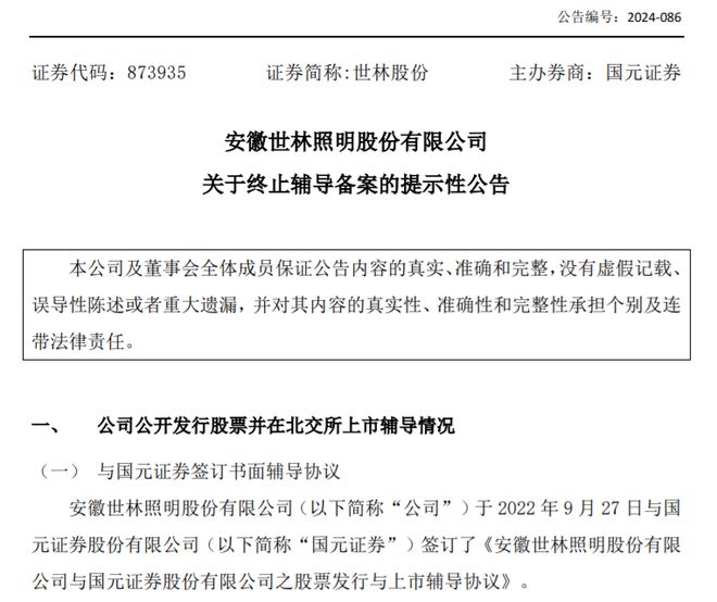 突发！这家照明公司IPO终止(图1)