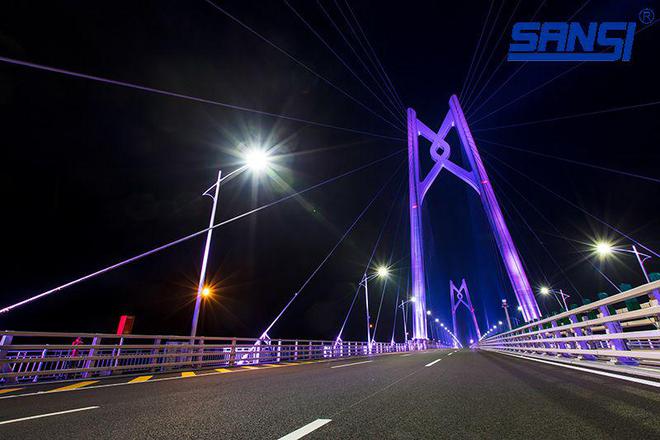 港珠澳大桥：三思LED照明铸就跨海巨龙的璀璨夜景(图1)