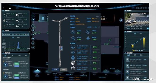 城市窗口盾华电子AI系列智慧灯杆屏物联网灯杆显示屏点亮城市之美(图1)