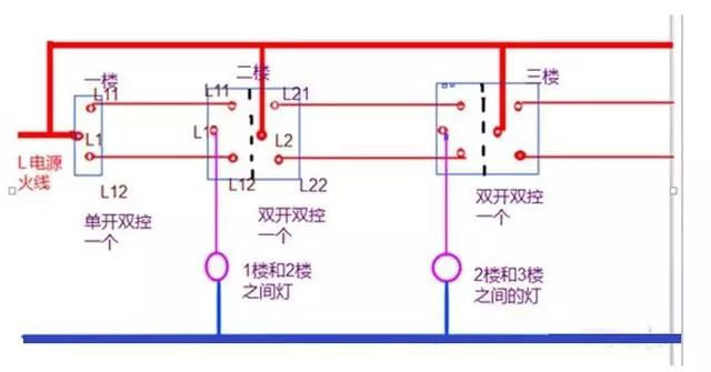 36种常见的照明控制原理图(图1)