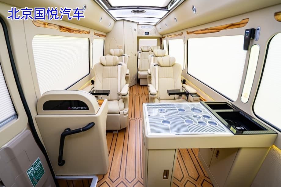 丰田考斯特10座带卫生间大型商务车北京落地多少钱(图2)