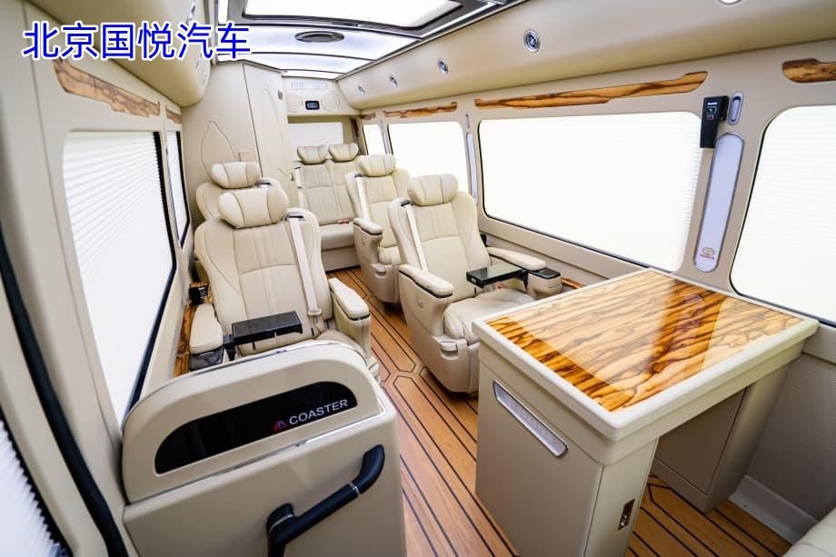 丰田考斯特10座带卫生间大型商务车北京落地多少钱(图1)