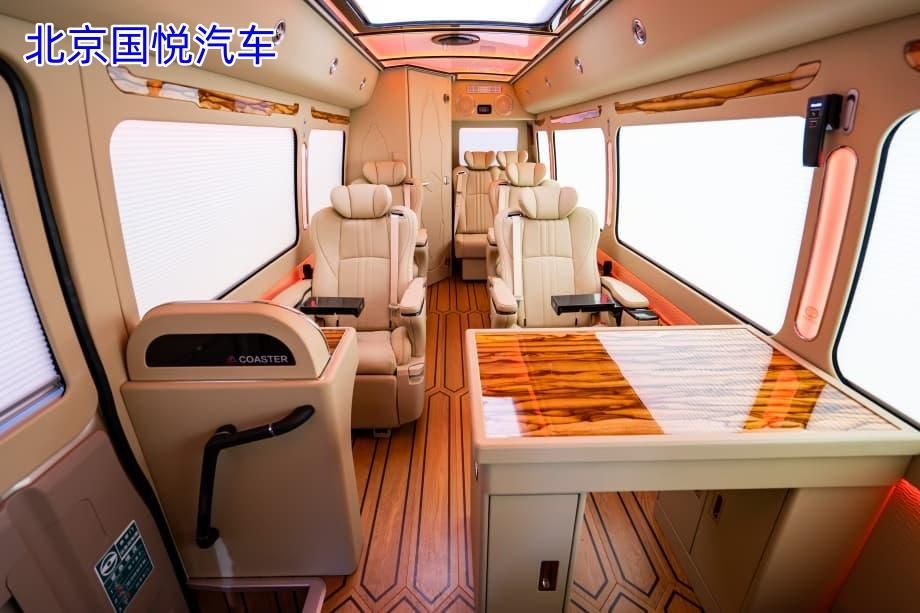丰田考斯特10座带卫生间大型商务车北京落地多少钱(图12)