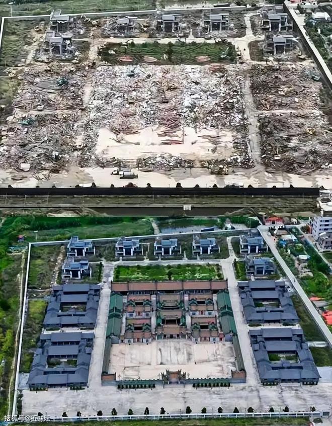 不到一周违建英之园披上绿网从雄伟建筑到空留叹息(图5)
