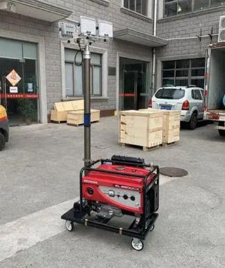 太阳能移动照明车厂家推荐山东思拓瑞克专业制造7米移动照明车(图2)