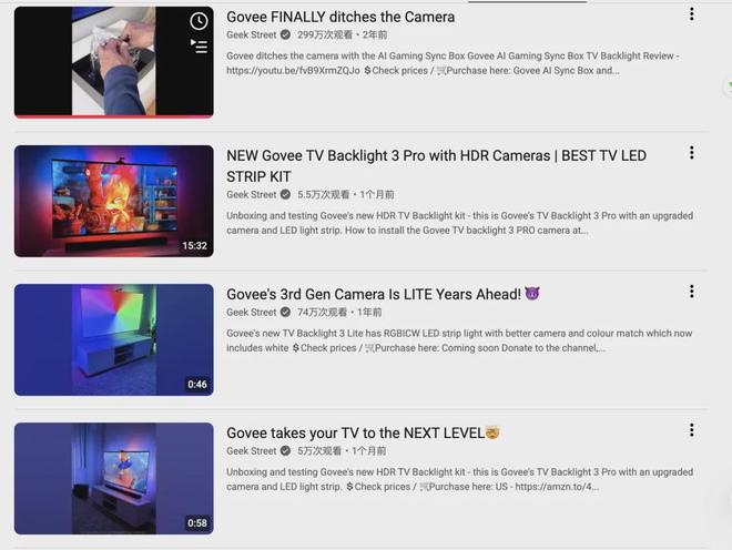盘点头部智能灯带出海品牌Govee、Lepro合作过的高ROI红人(图13)