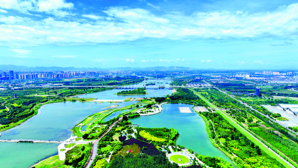 “辉煌”十四五奋进石家庄一川碧水潋滟两岸锦绣华章——石家庄市做活“水文章”答好“生态卷”走实绿色发展之路(图1)