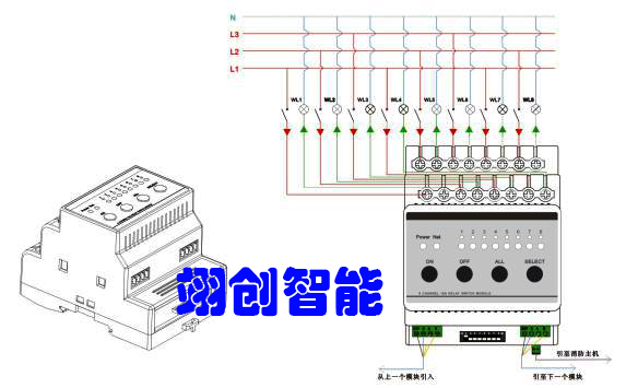 智能照明控制系统接线原理(图5)